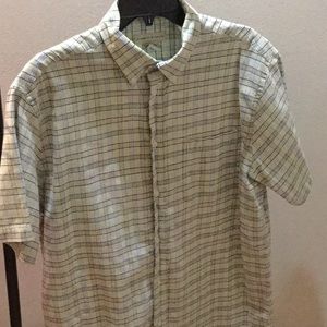 Preswick & Moore short sleeve cotton button down size large.  Great condition